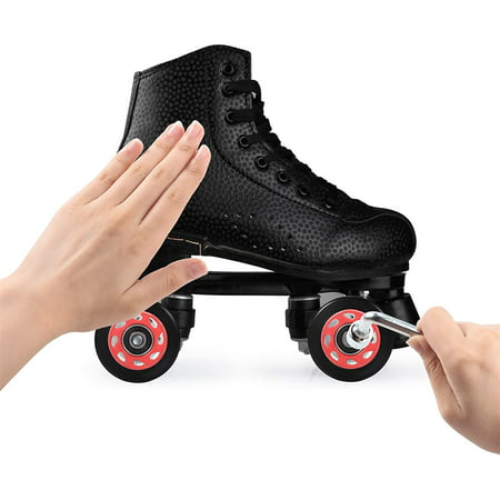 8 Pieces Roller Skate Wheels Quad Skates Replacement Outdoor Quad Roller Skate Wheels with Skate Roller ABEC-9 608RS Bearings 